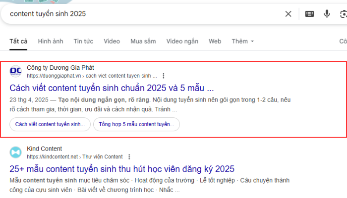 Search Intent giúp nâng cao thứ hạng Google cho website của bạn