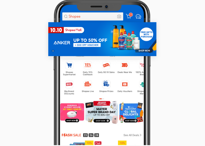 Shopee sử dụng Carousel để hiển thị những sản phẩm bạn đã cho vào giỏ nhưng chưa mua, kèm dòng “Giá tốt chỉ còn hôm nay!”.