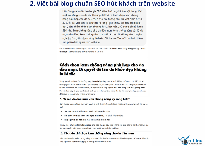 Viết bài blog chuẩn SEO cùng Chatgpt