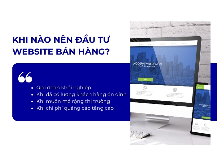 Khi nào nên đầu tư website bán hàng?